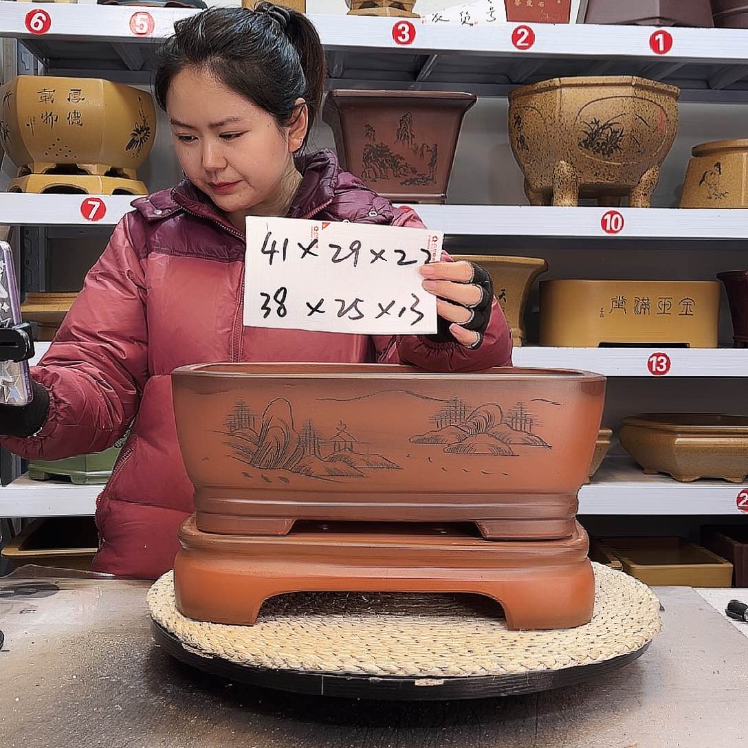 紫砂花盆紫砂花盆