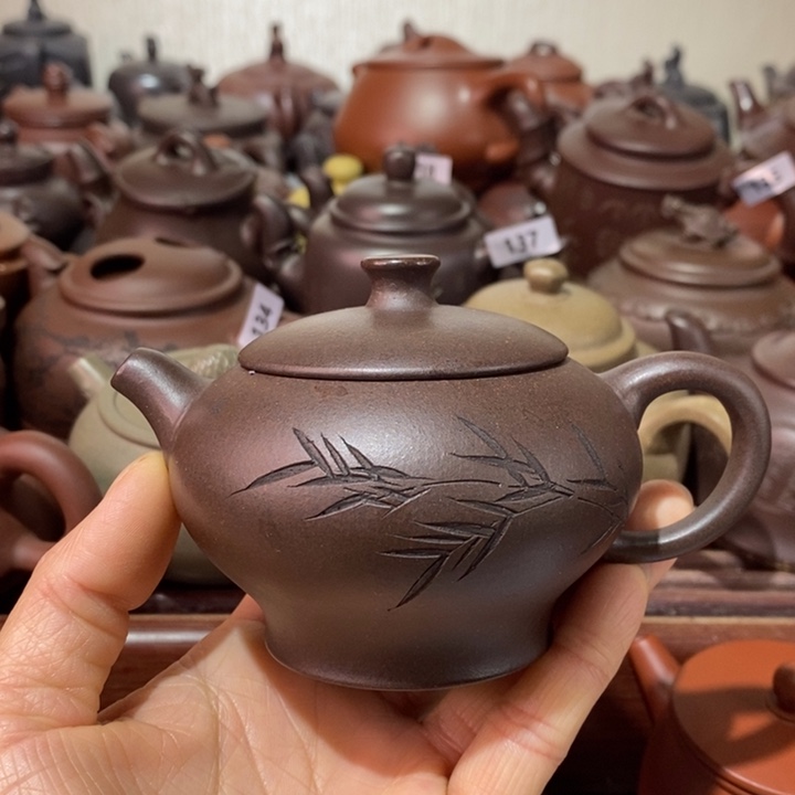 紫砂茶壶微瑕处理一把