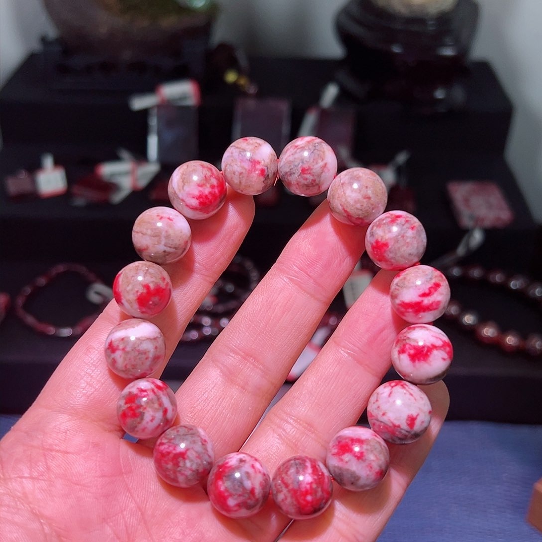 天然辰砂天然朱砂手串