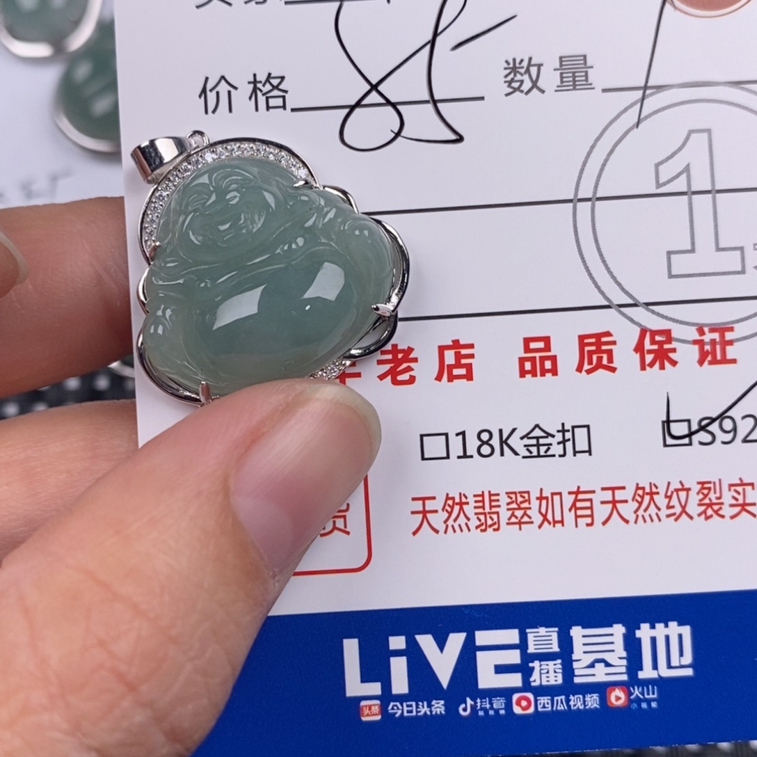 翡翠银S925镶嵌颈饰