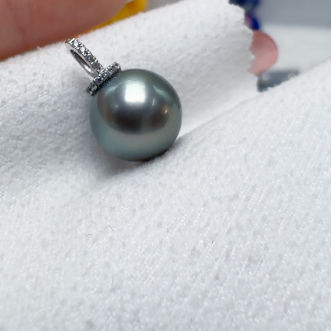 颈饰18K金镶嵌海水珍珠@@aq114