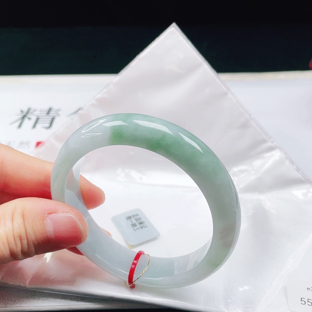 翡翠未镶嵌手镯55➕圈口