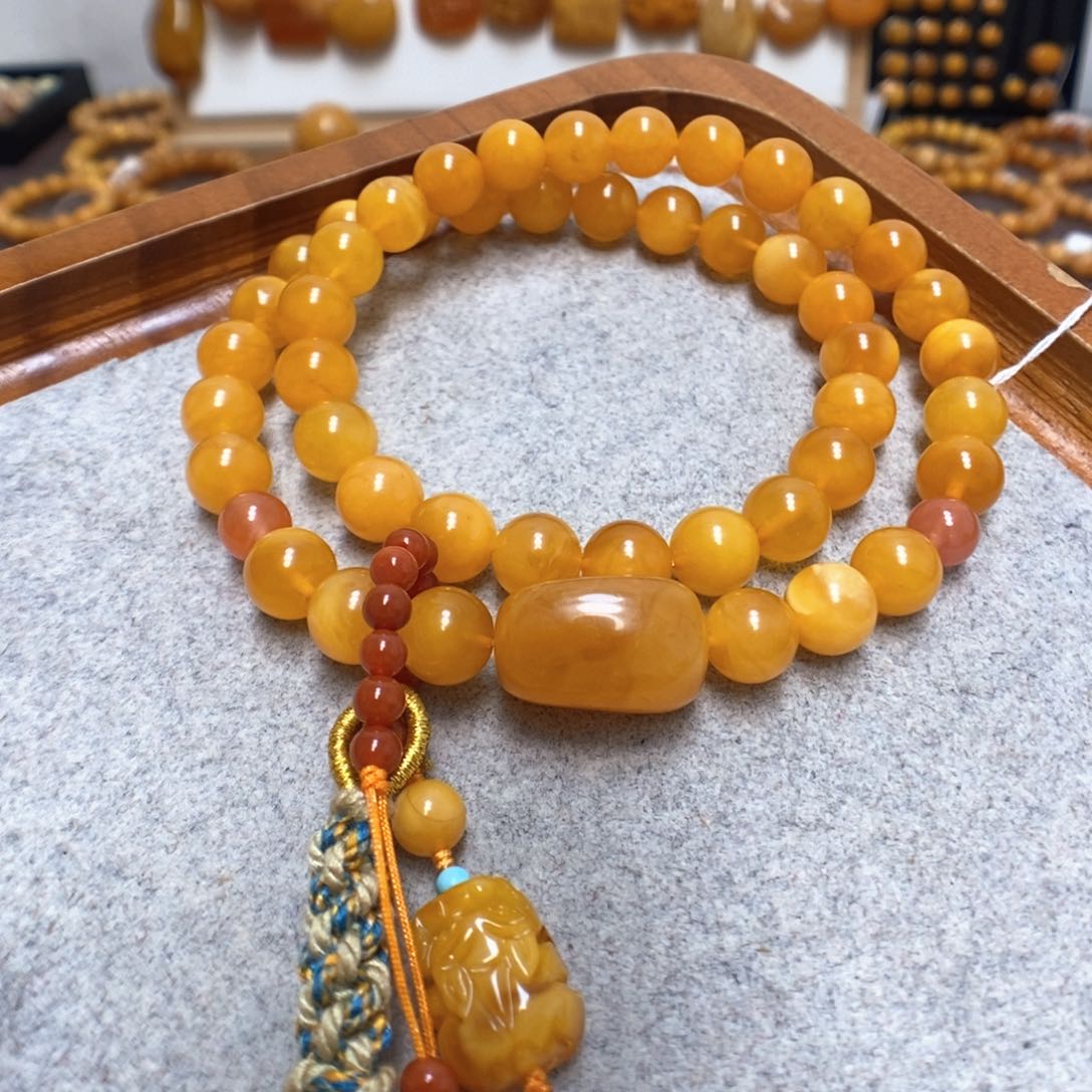 蜜蜡手串未镶嵌蜜蜡