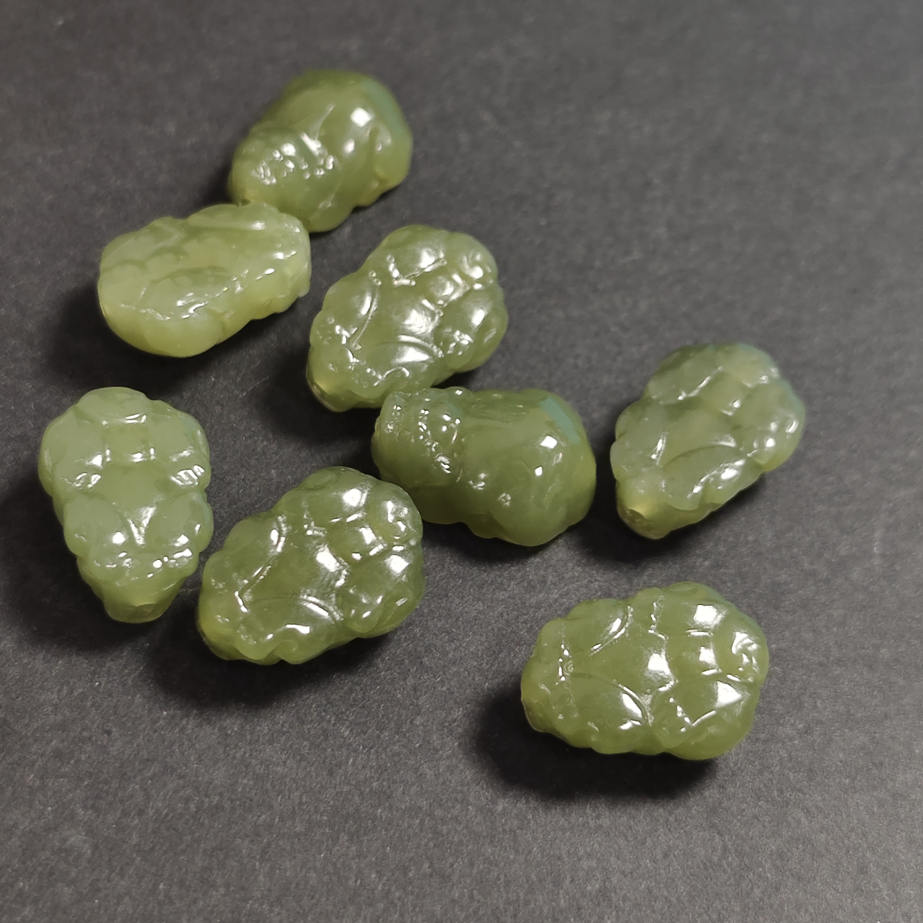 【书记甄选】天然和田玉貔貅DIY单珠 多样性发一件 8278AT