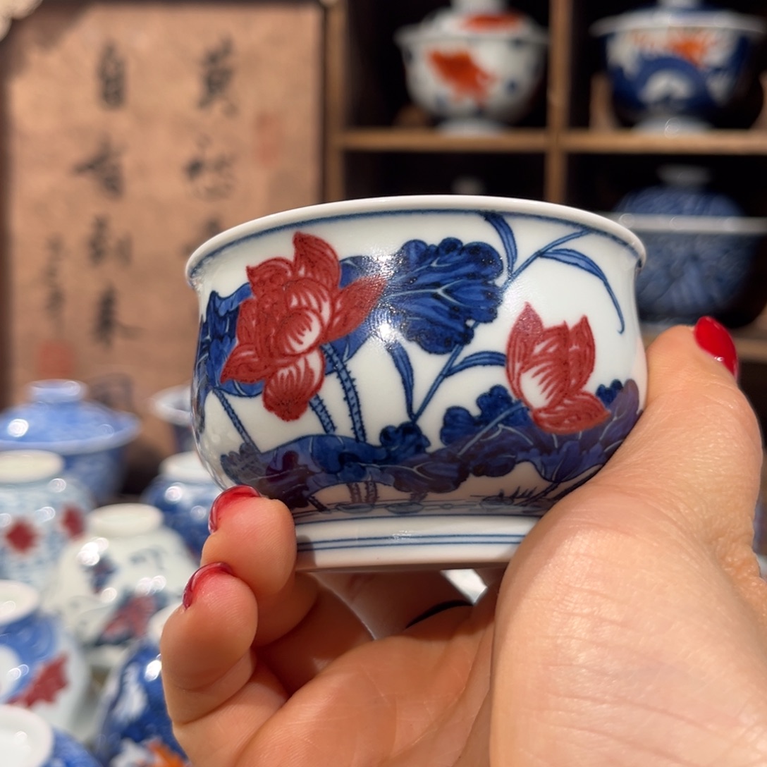 陶杯子景德镇陶瓷主人杯