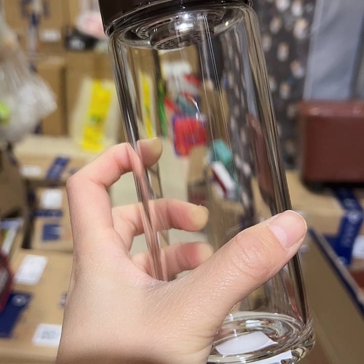 玻璃杯4104104101205单层烫手玻璃杯加杯套