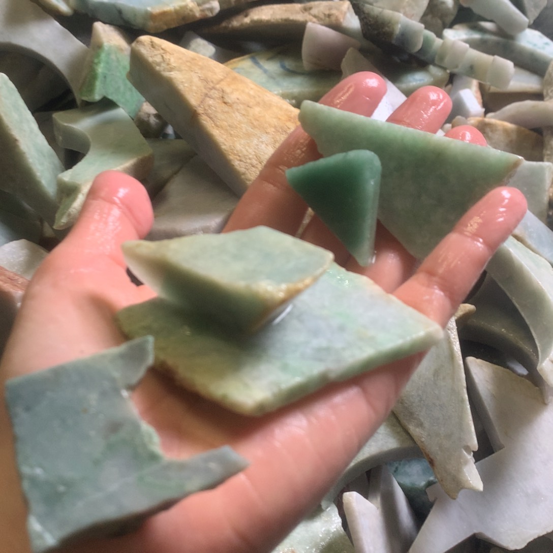 翡翠颈饰未镶嵌缅甸翡翠