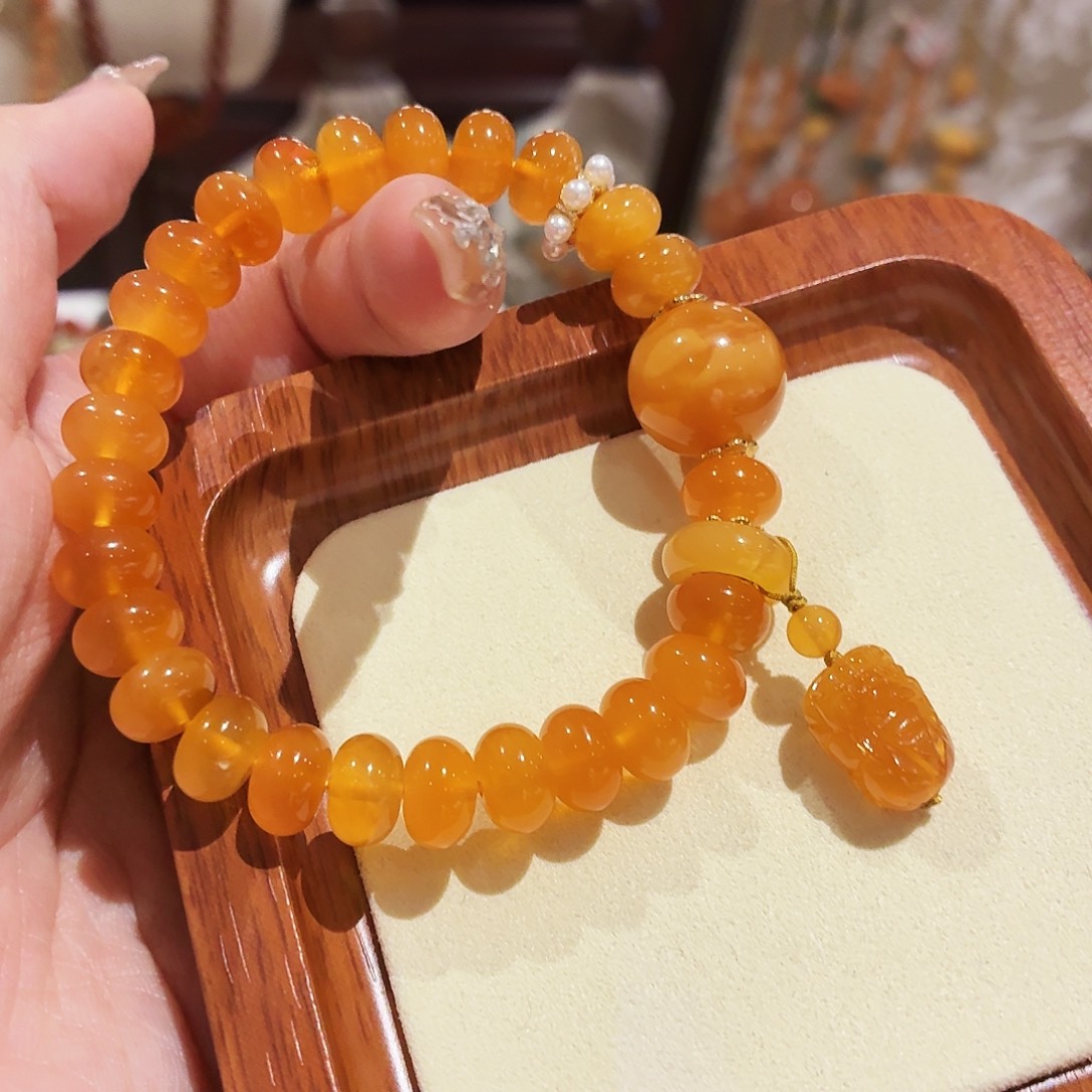 蜜蜡未镶嵌手链手串