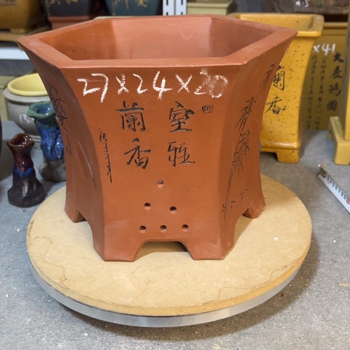 紫砂花盆紫砂花盆