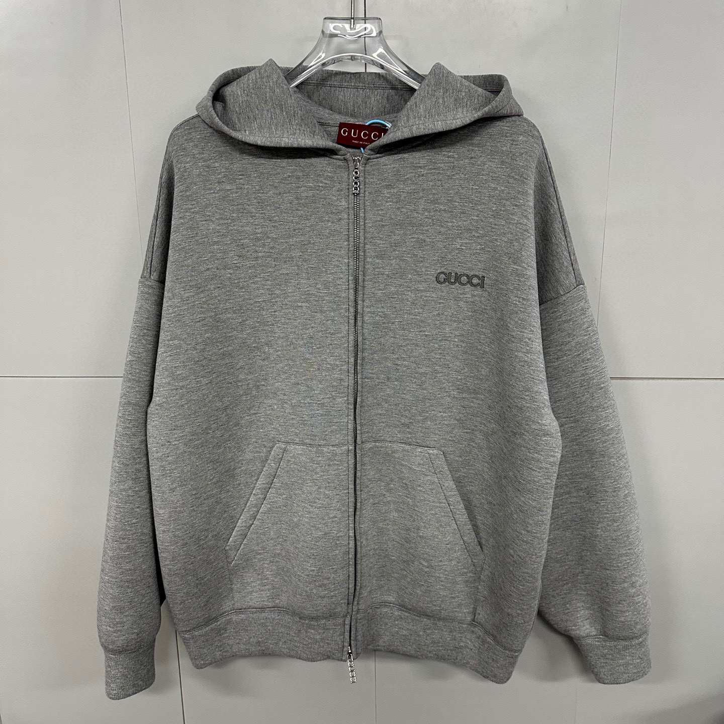 全新未使用 GUCCI/古驰 SS24粘胶纤维针织卫衣外套S码D19406