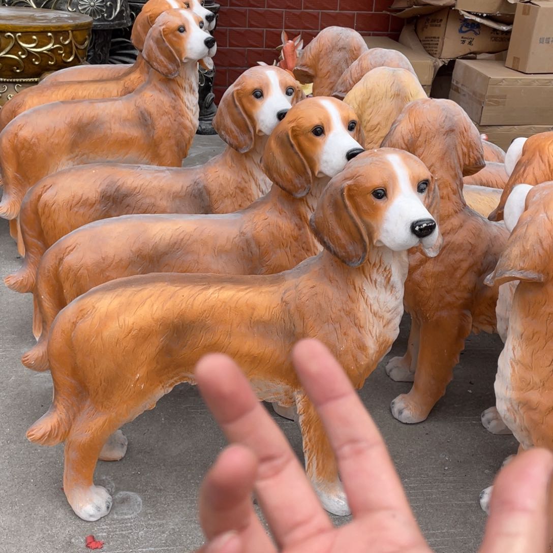 【闪购商品】氧化镁大号站姿狗狗摆件