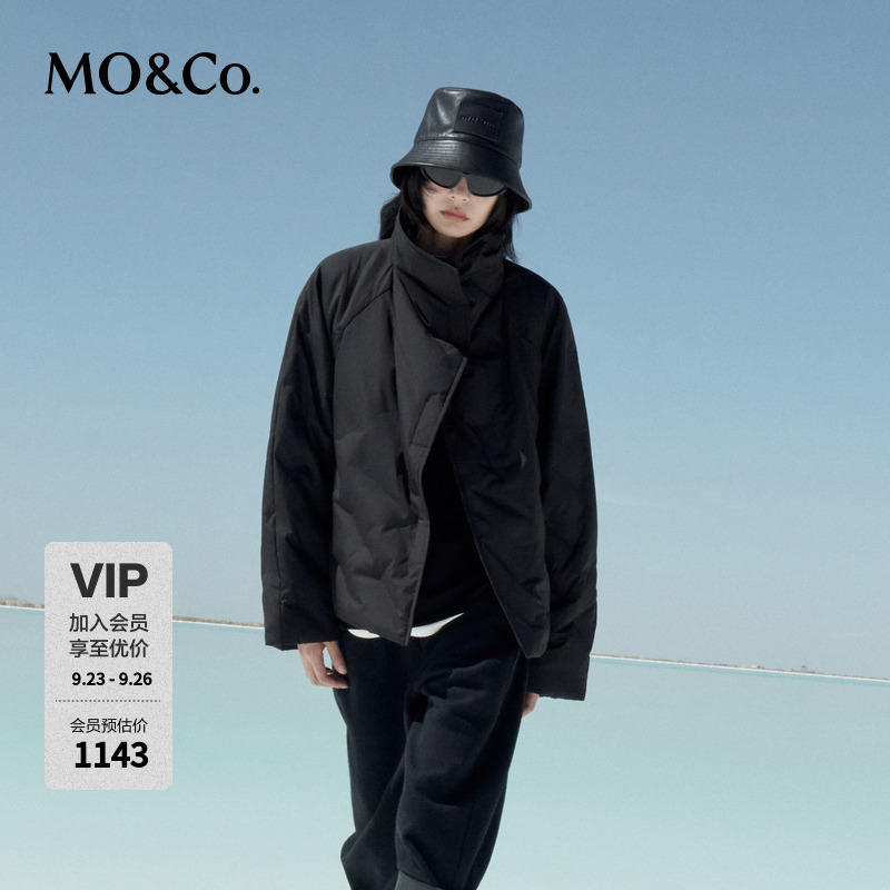 【防风】MOCO围裹斜襟短款羽绒服MBC4EINK05