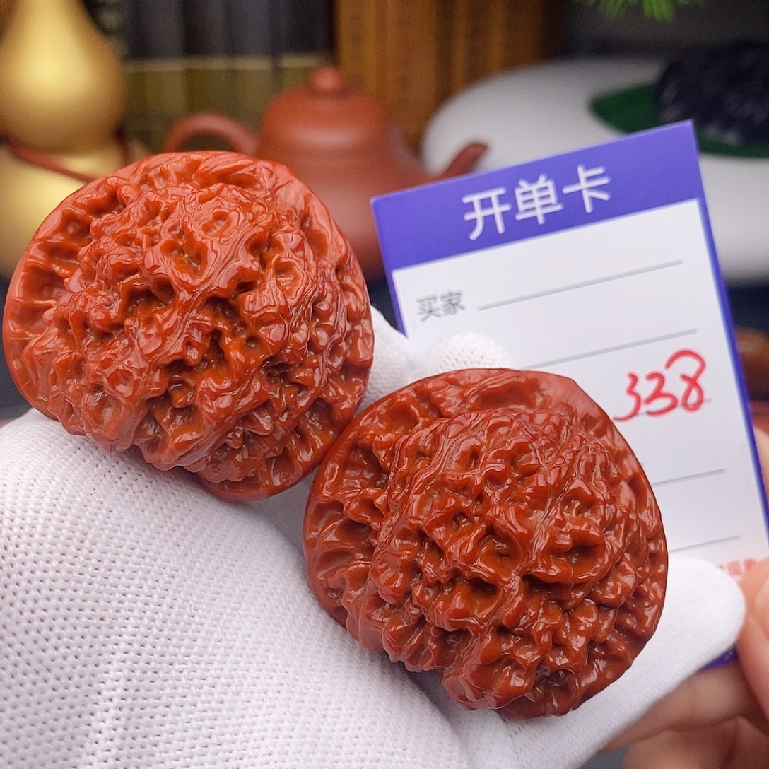 文玩核桃把件49官帽338