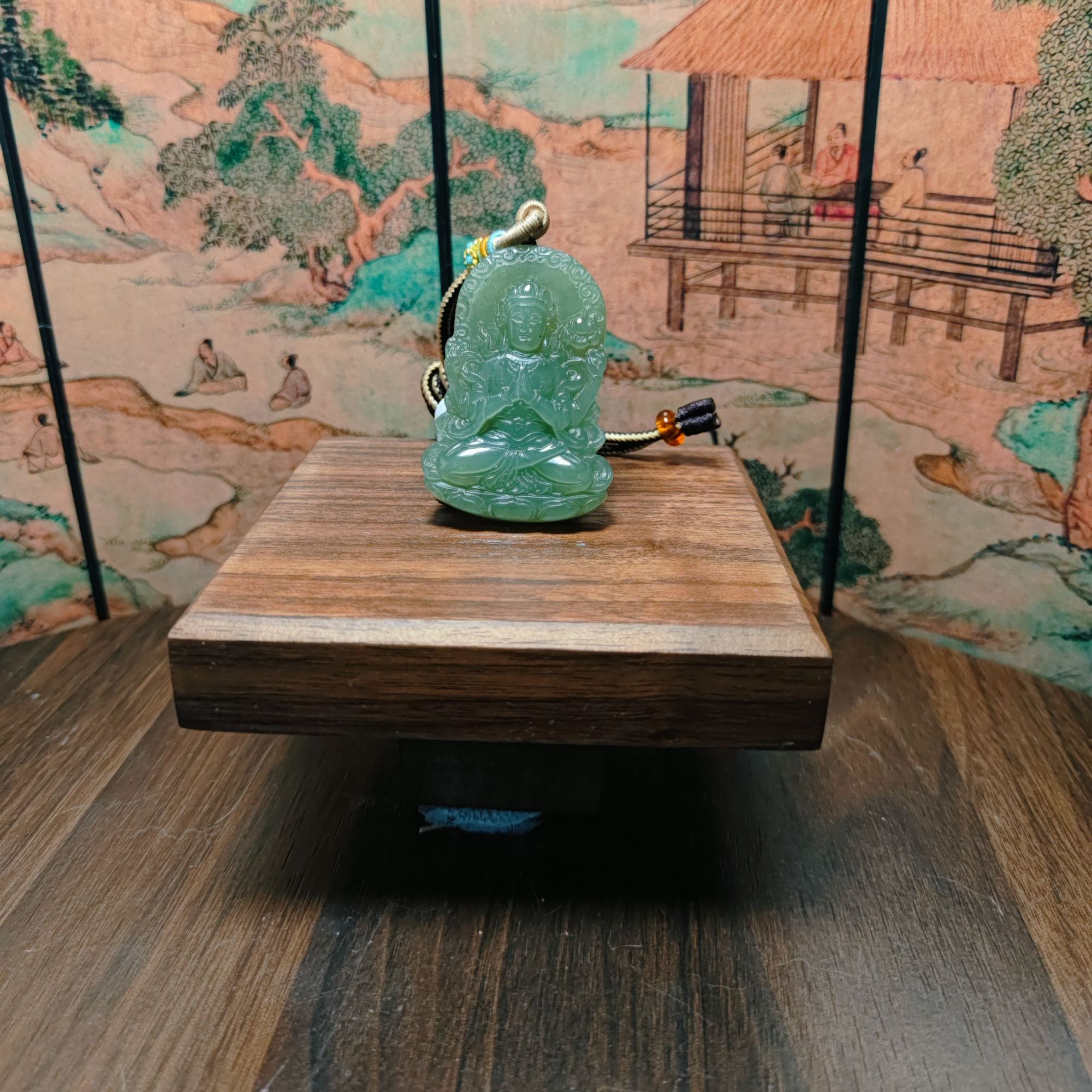 B和田玉观音吊坠1698