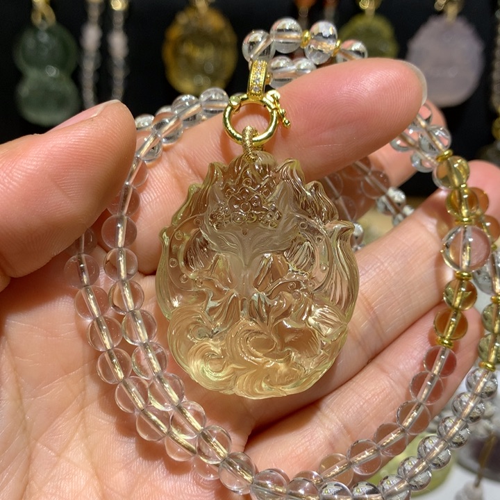 水晶颈饰未镶嵌天然