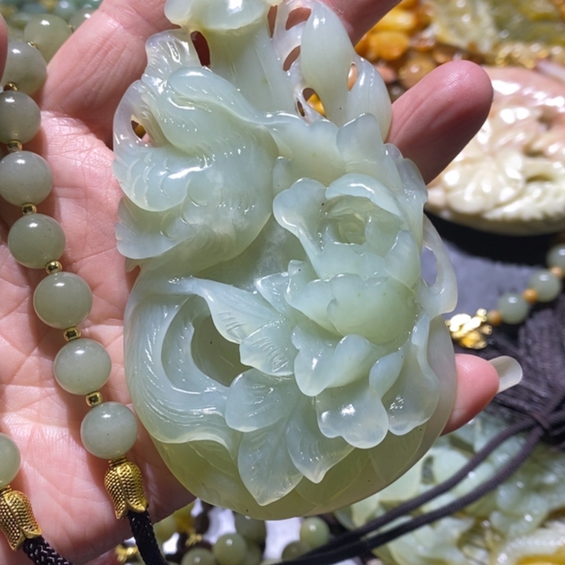 【闪购商品】岫玉毛衣链未镶嵌