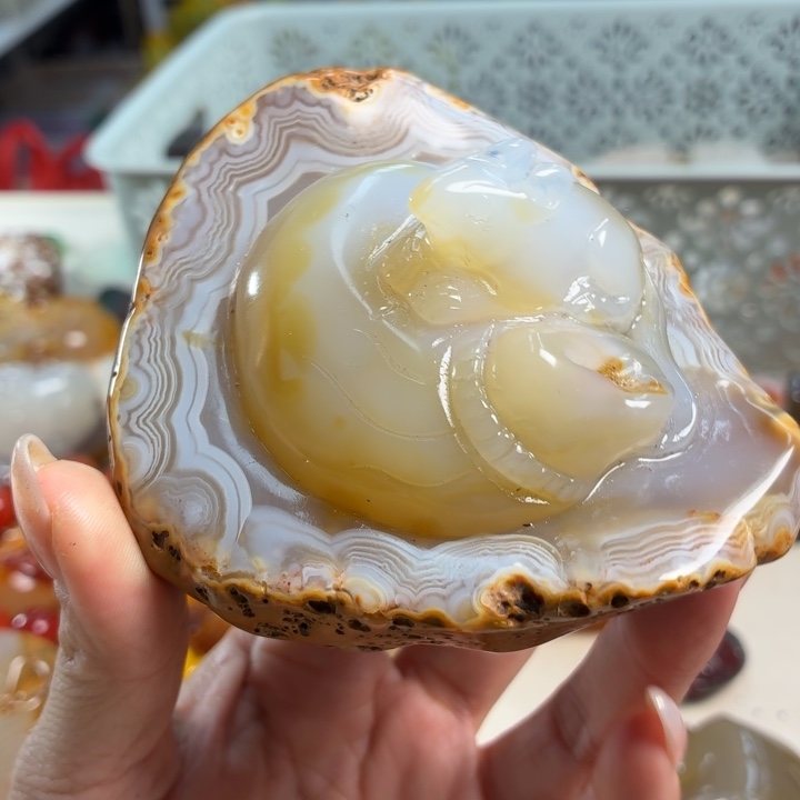 玛瑙/玉髓未镶嵌吊坠(不含链)