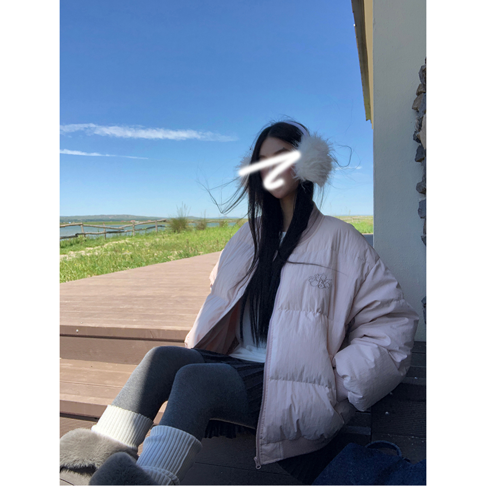 百搭宽松韩版棉服女款秋冬季2025新款巨好看的短款保暖粉色外套女