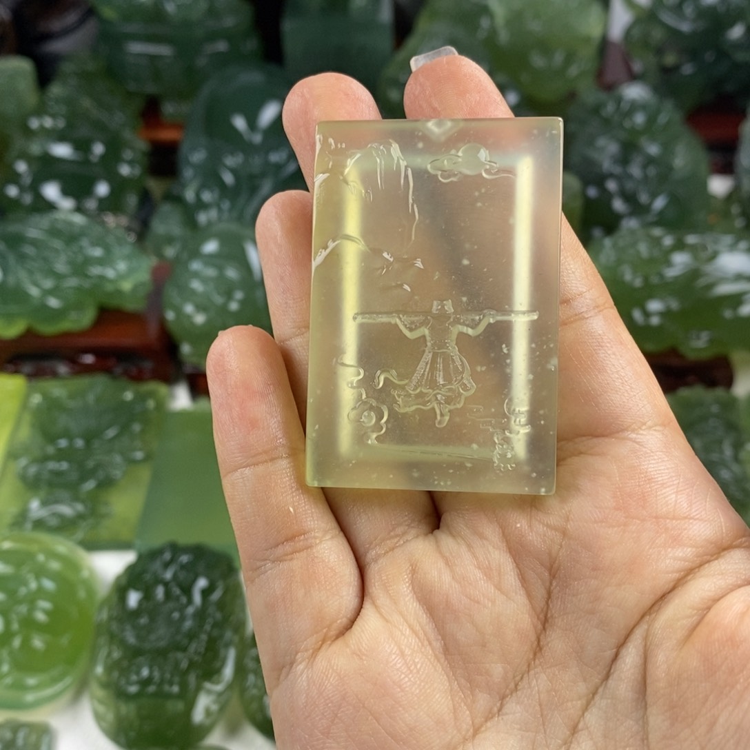 岫玉未镶嵌挂件挂件