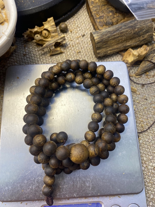 绿奇楠沉香7mm多圈20克多样性发一条