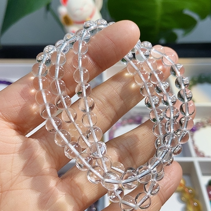 水晶手链未镶嵌白水晶