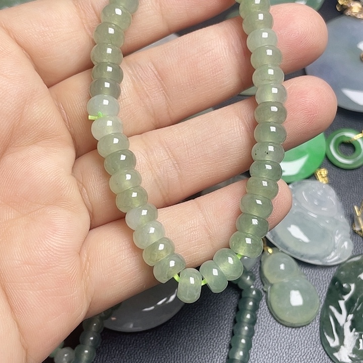 颈饰未镶嵌翡翠卡7算盘手串
