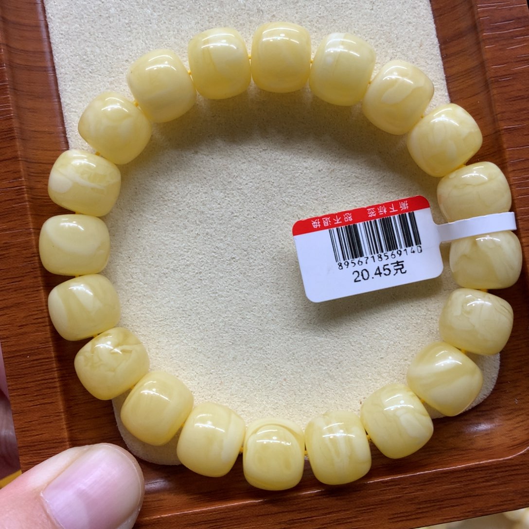 蜜蜡未镶嵌手链蜜蜡