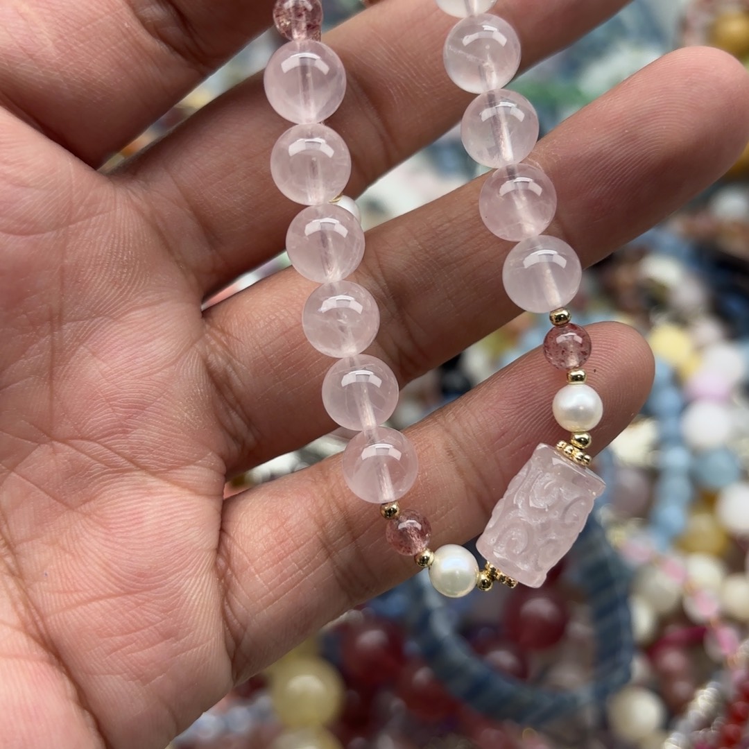 水晶银S925镶嵌手链