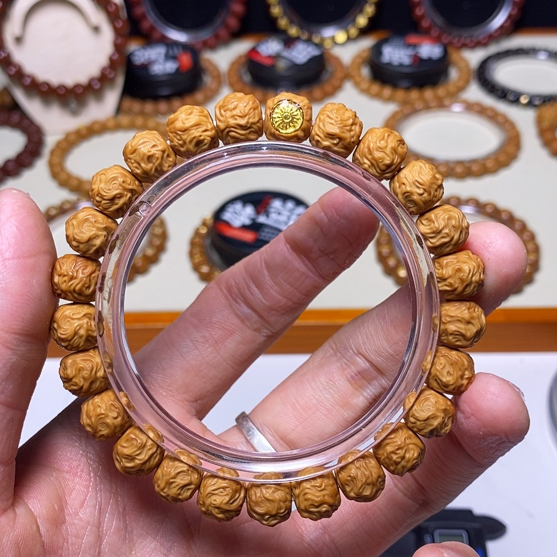 手串猴头核桃全品单标款游龙 尺寸10左右 馒头料