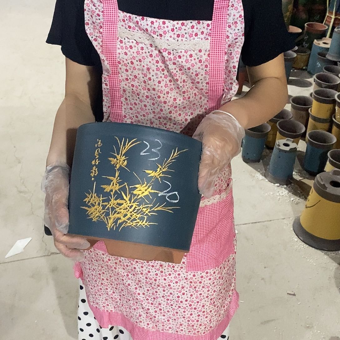 紫砂花盆紫砂花盆