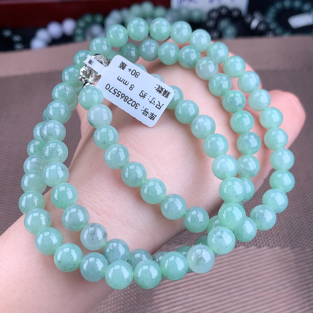 翡翠毛衣链未镶嵌