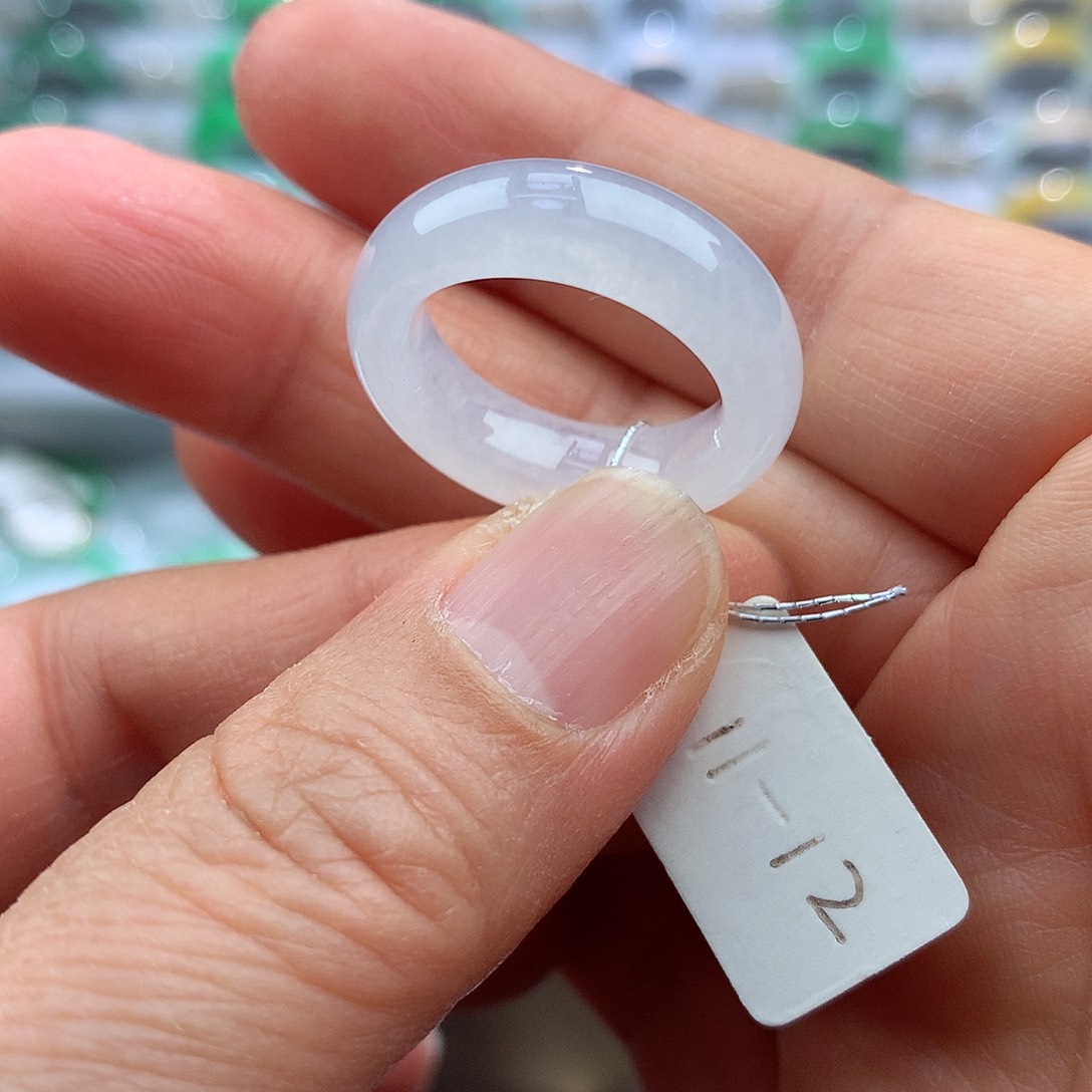 翡翠戒指未镶嵌11-12号