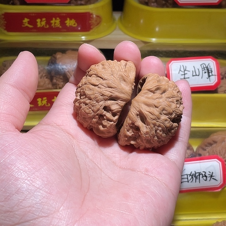 文玩核桃把件蛇头4.4