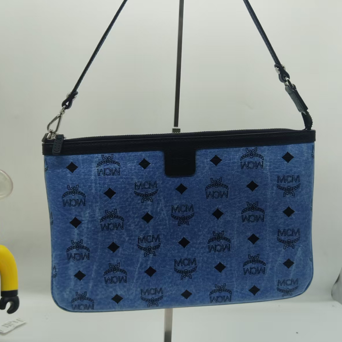 95新 MCM 奢得/蓝色子袋00270