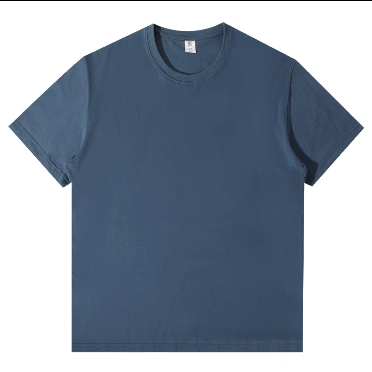 【刺绣小剪刀】重磅纯棉青春款T恤时尚-男士运动夏季百搭休闲圆领