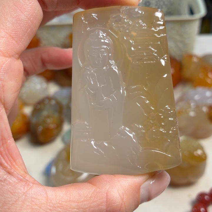 玛瑙/玉髓未镶嵌吊坠(不含链)