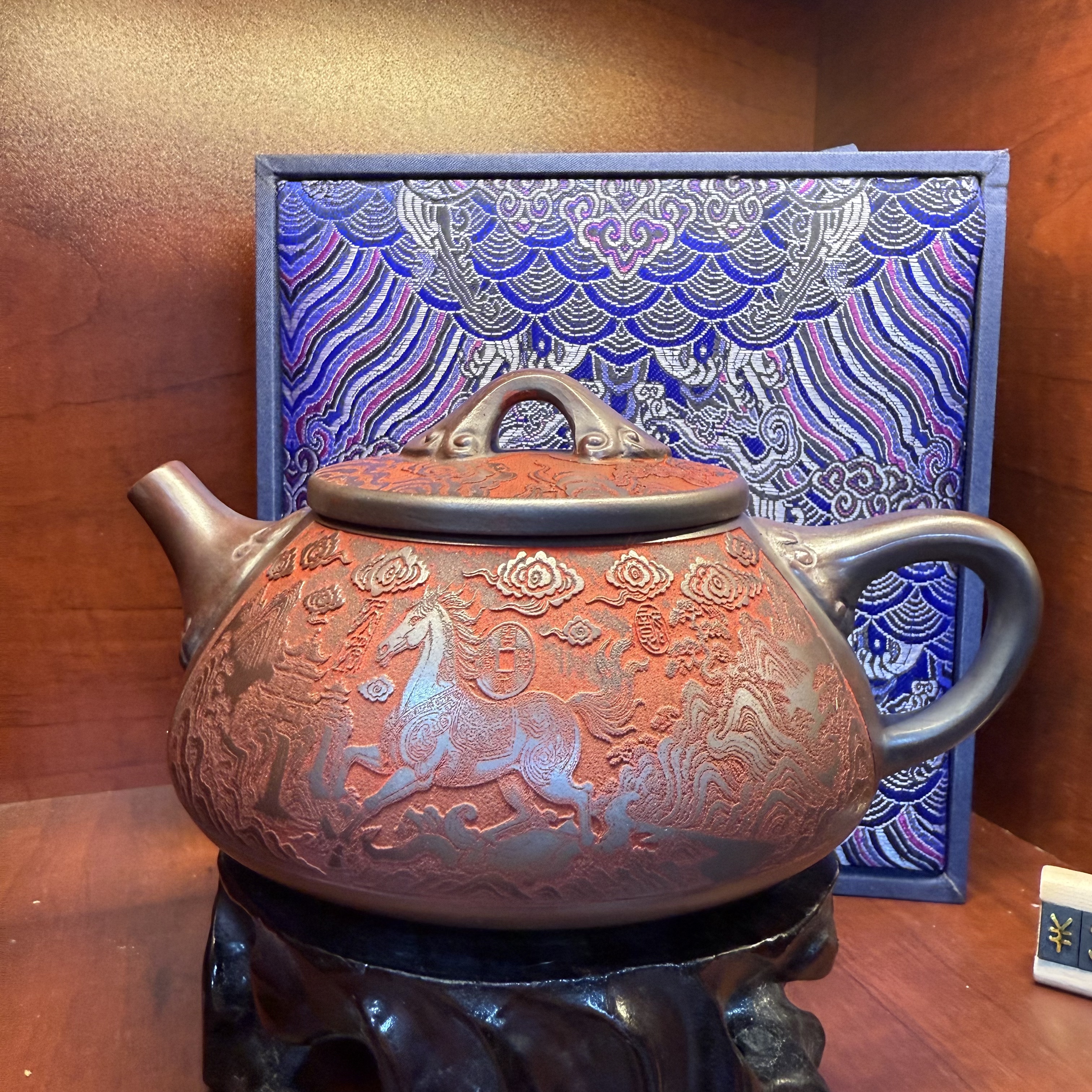 （大小姐专属）大品马上有钱石瓢龙山古乌泥紫砂壶