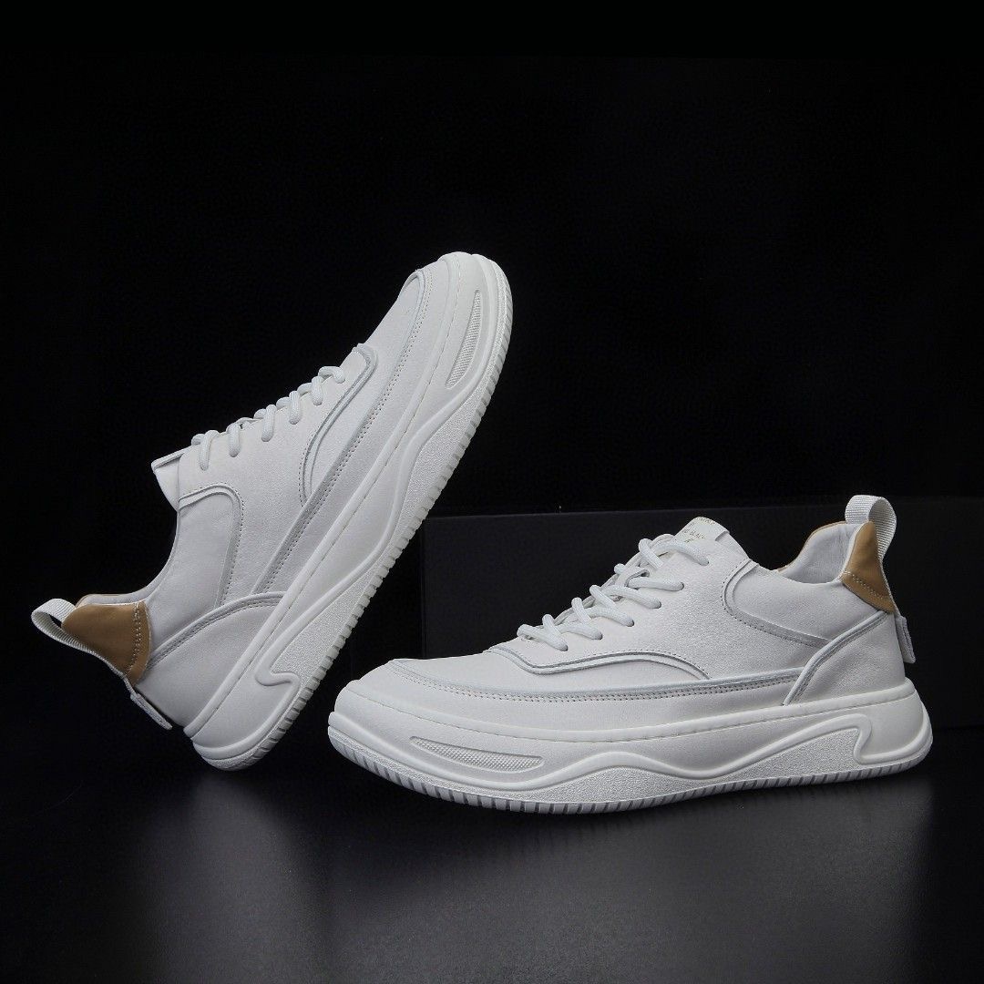 【8212】头层牛皮夏季新款真皮透气百搭舒适简约低帮鞋男士休闲鞋