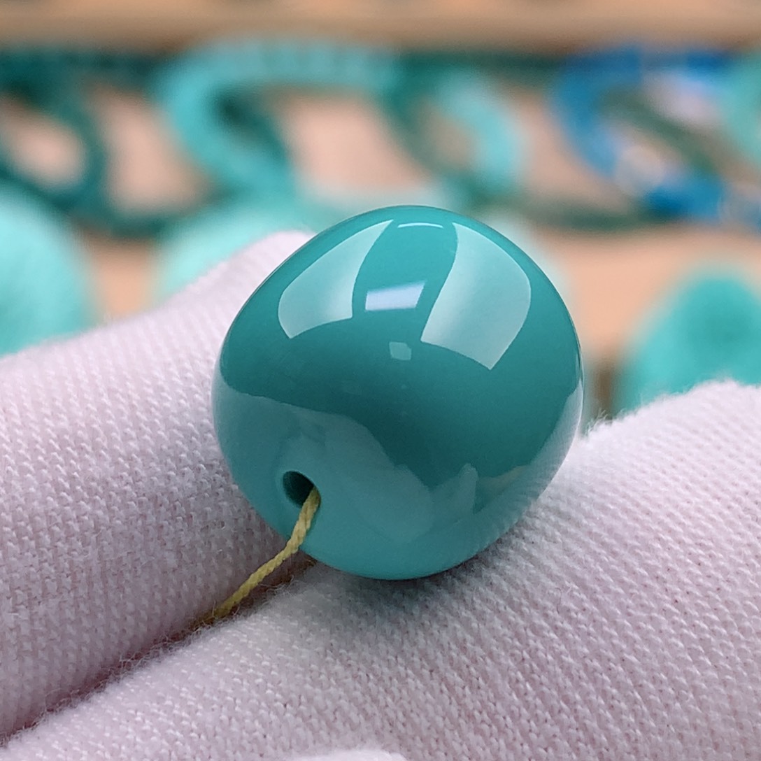 绿松石珠宝奇石未镶嵌13.1✖️12.5mm