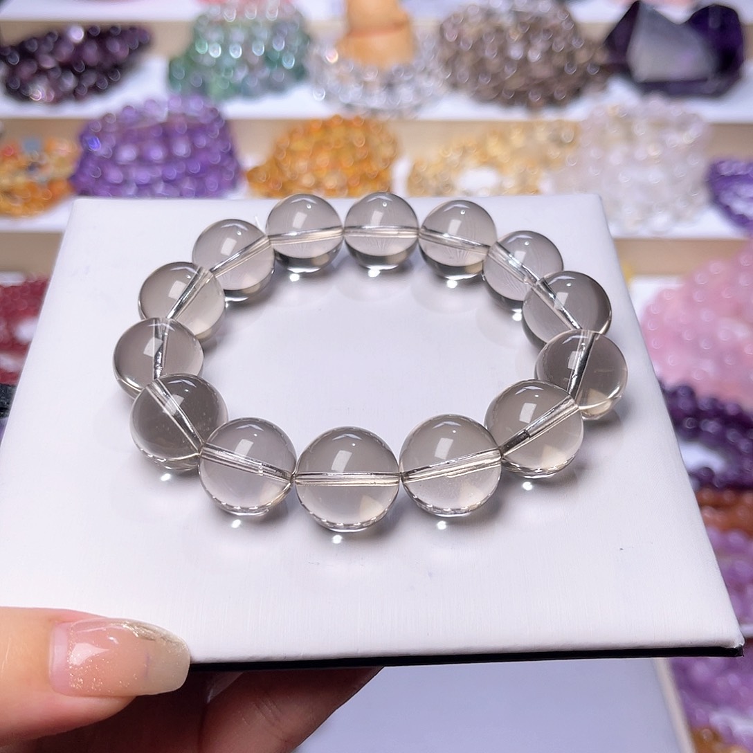 水晶手串未镶嵌?***?天然水晶16mm