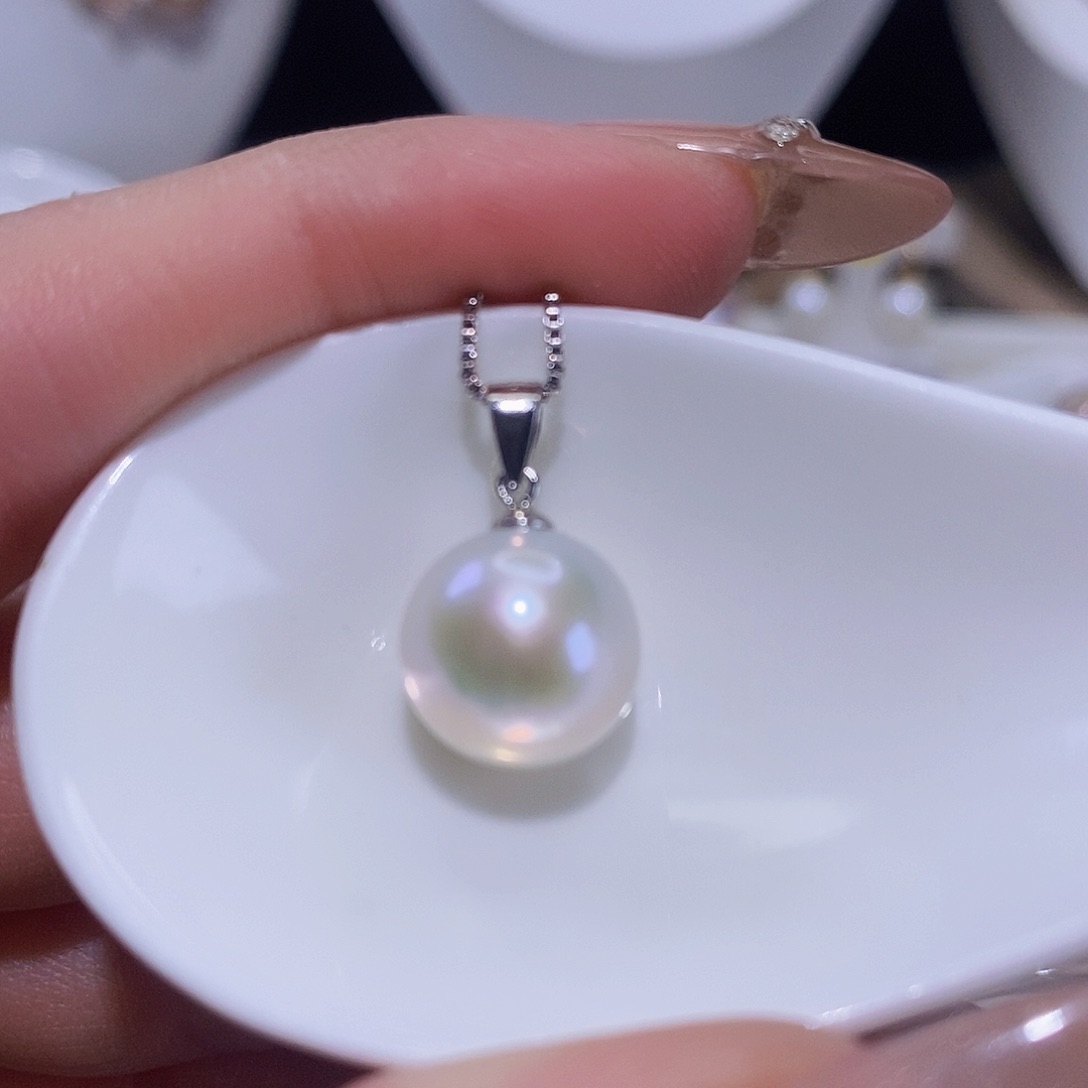 淡水珍珠颈饰银S925镶嵌