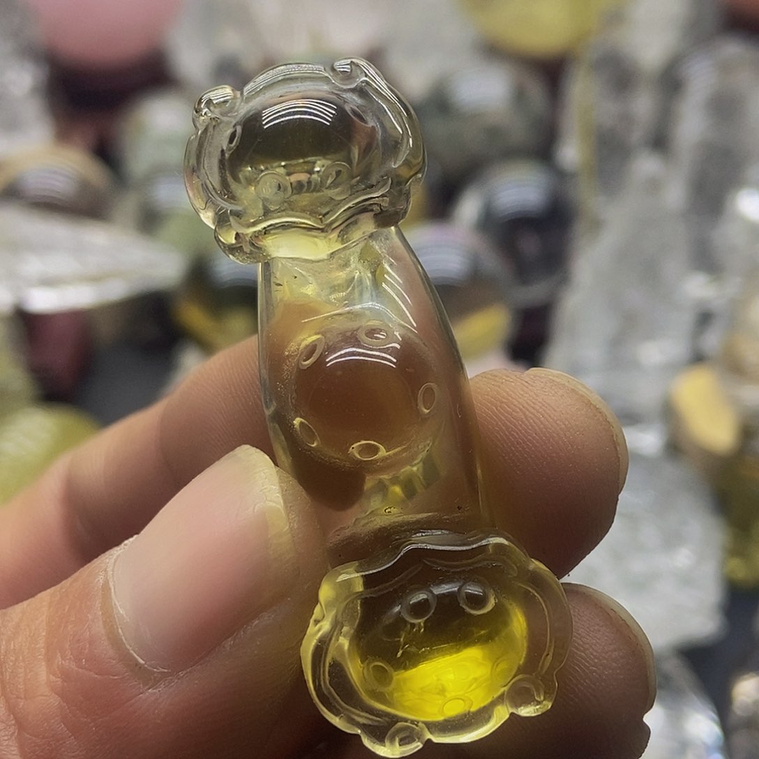 水晶挂件未镶嵌吊坠