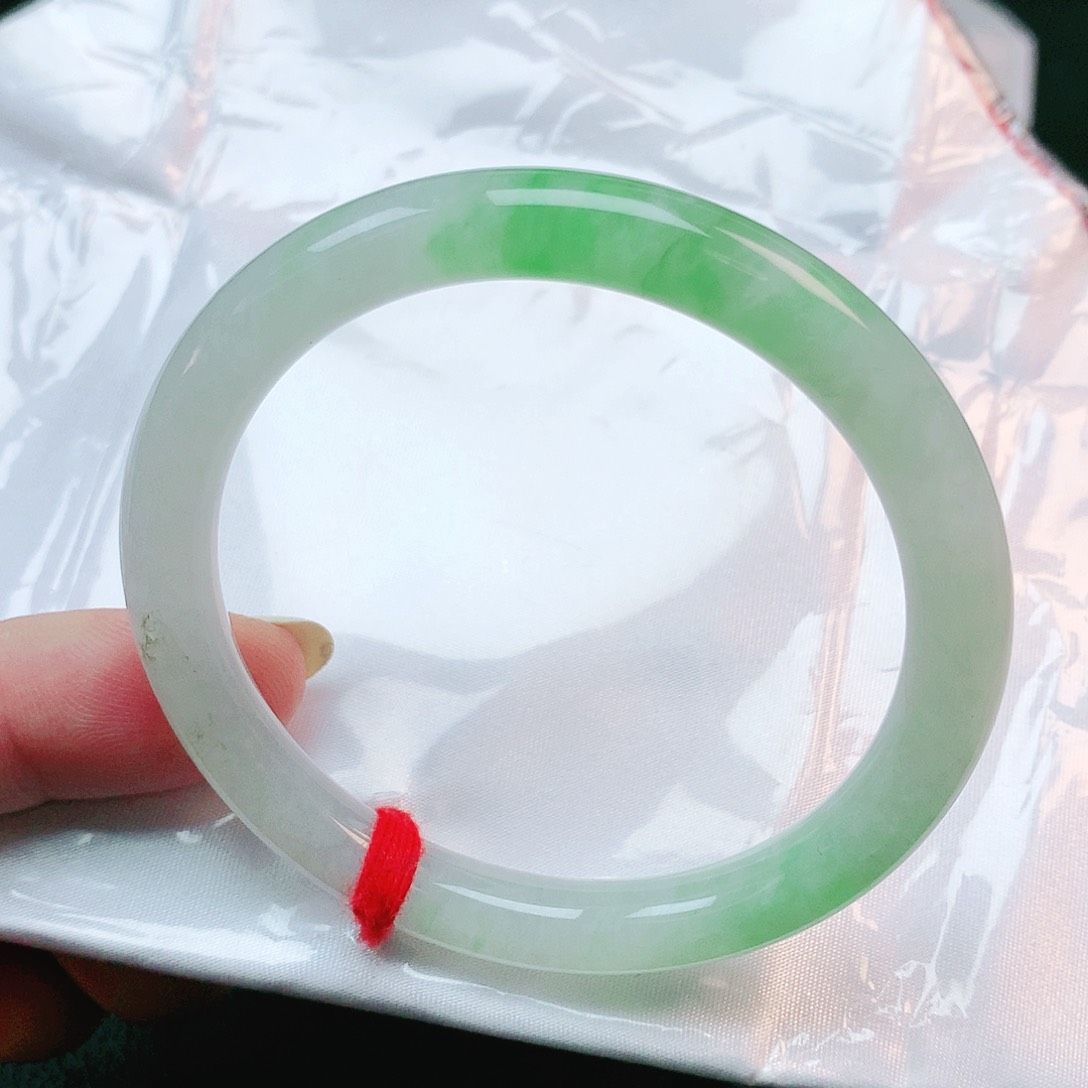 未镶嵌手镯翡翠圆条0162