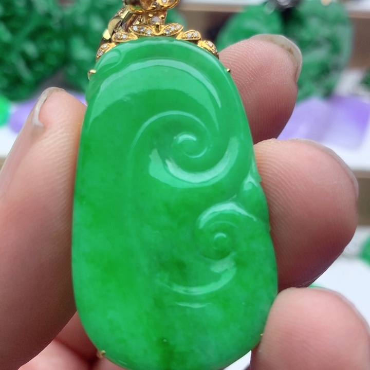 翡翠未镶嵌吊坠(不含链)