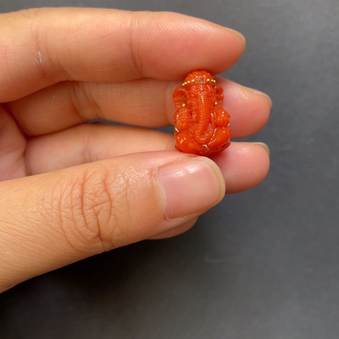 南红玛瑙未镶嵌象神