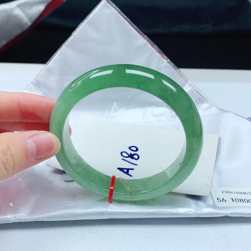 【闪购商品】翡翠手镯未镶嵌天然缅甸a货手镯56