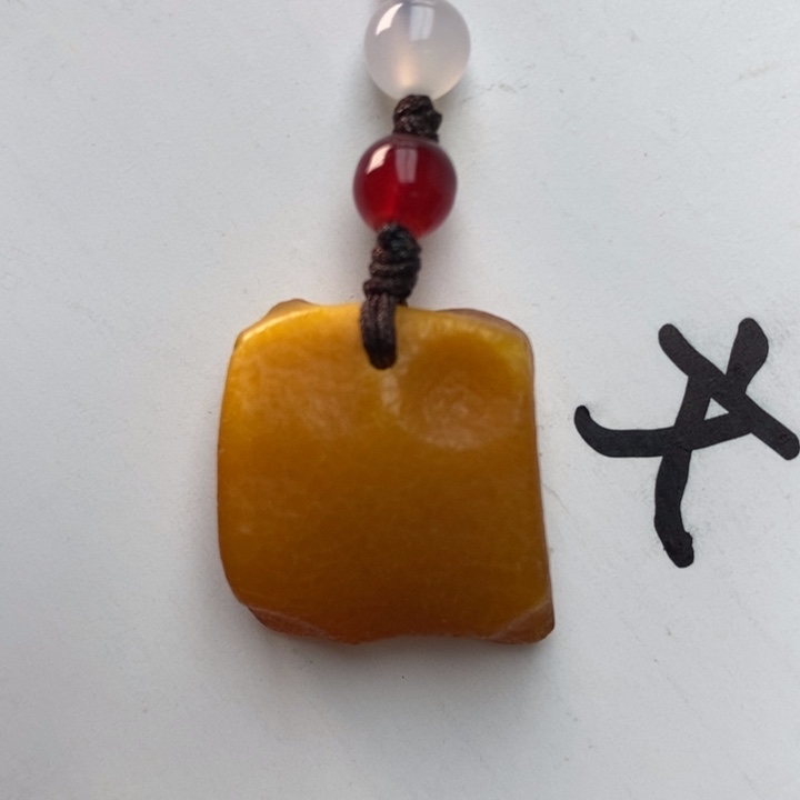 琥珀颈饰未镶嵌天然1