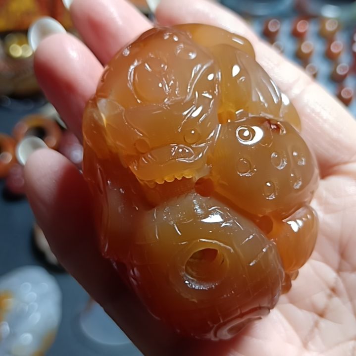 玛瑙/玉髓未镶嵌手把件