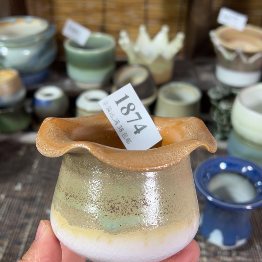 红陶景德镇手工花盆