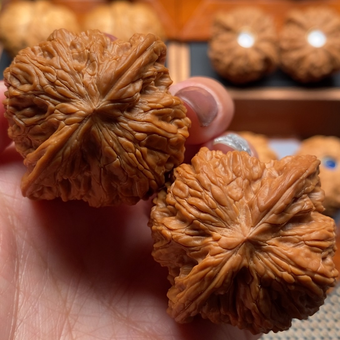 文玩核桃把件42尺寸磨盘 全品